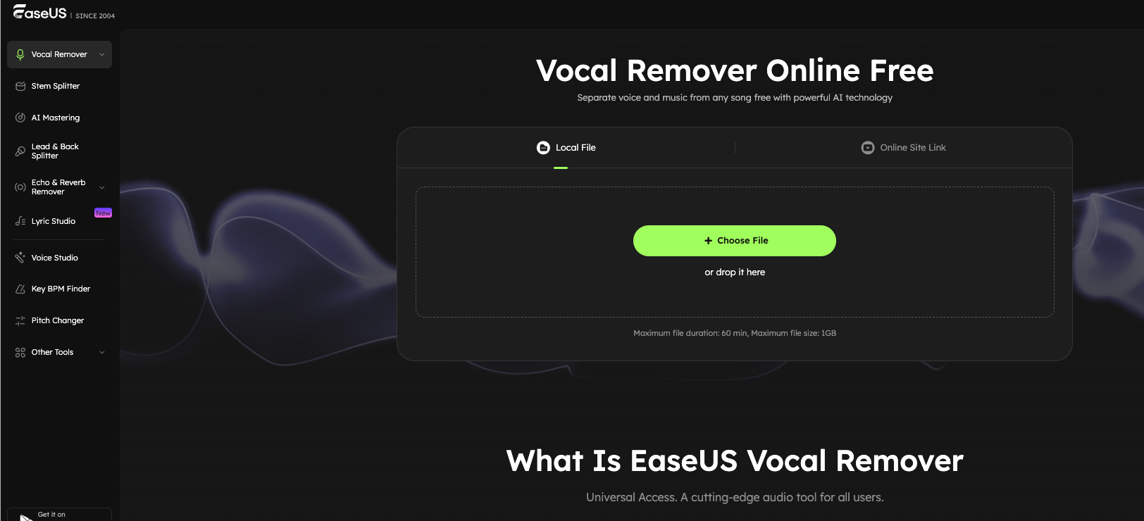 Remove Vocals Process